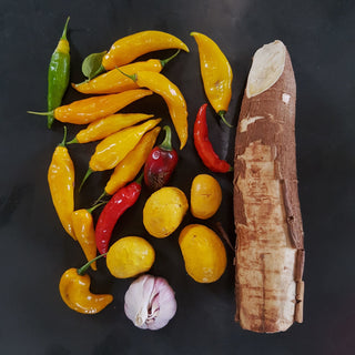 Receita de molho de pimenta com mandioca e pequí (estilo arubé)