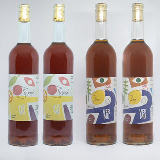 Caixa de vermú branco e rosé (4un)