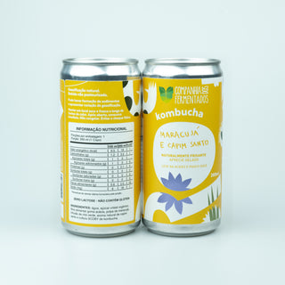 Kombucha de maracujá com capim santo