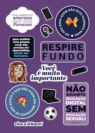 Cartela de adesivos